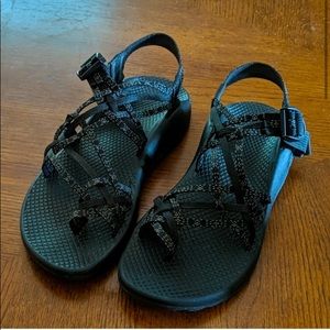 Black triple strap chacos